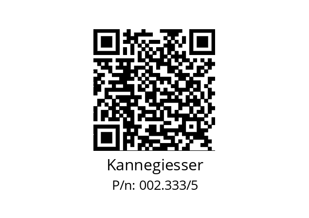   Kannegiesser 002.333/5