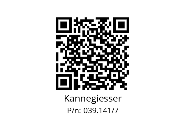   Kannegiesser 039.141/7