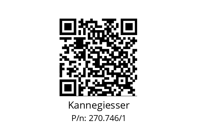   Kannegiesser 270.746/1