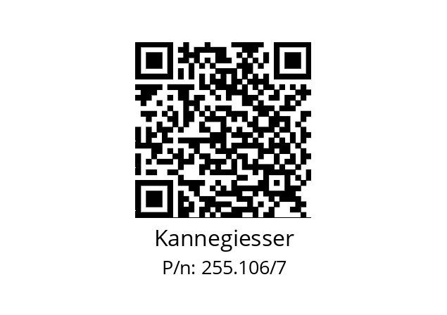   Kannegiesser 255.106/7