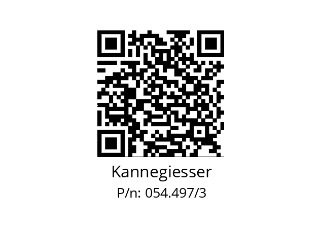   Kannegiesser 054.497/3