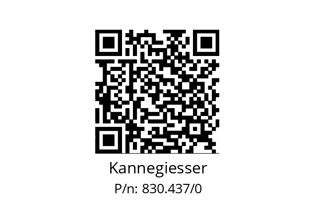   Kannegiesser 830.437/0