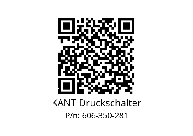   KANT Druckschalter 606-350-281