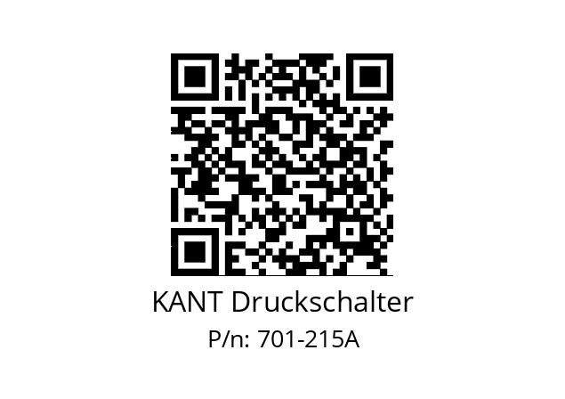   KANT Druckschalter 701-215A