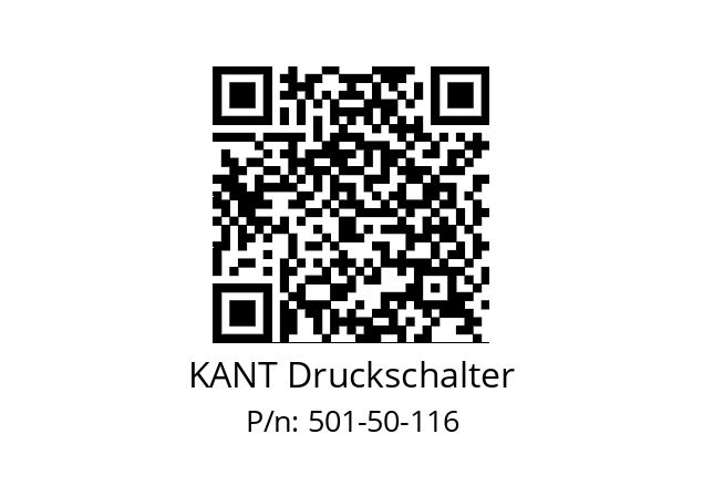   KANT Druckschalter 501-50-116