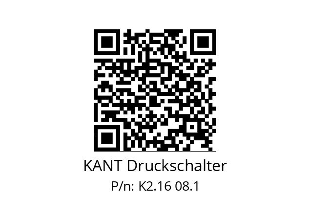   KANT Druckschalter K2.16 08.1