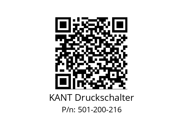   KANT Druckschalter 501-200-216