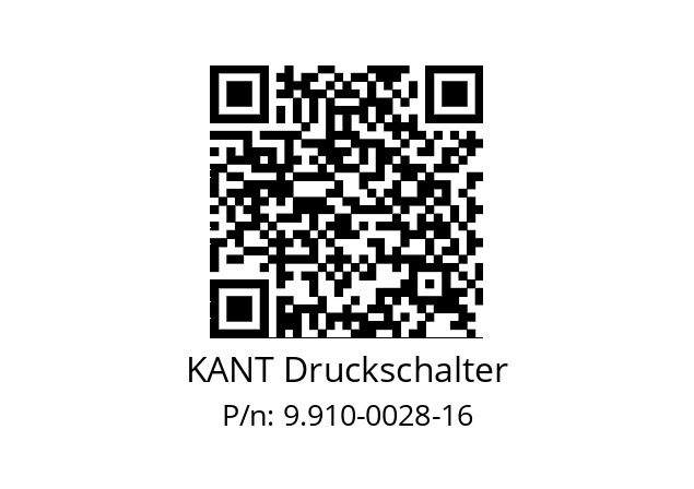   KANT Druckschalter 9.910-0028-16