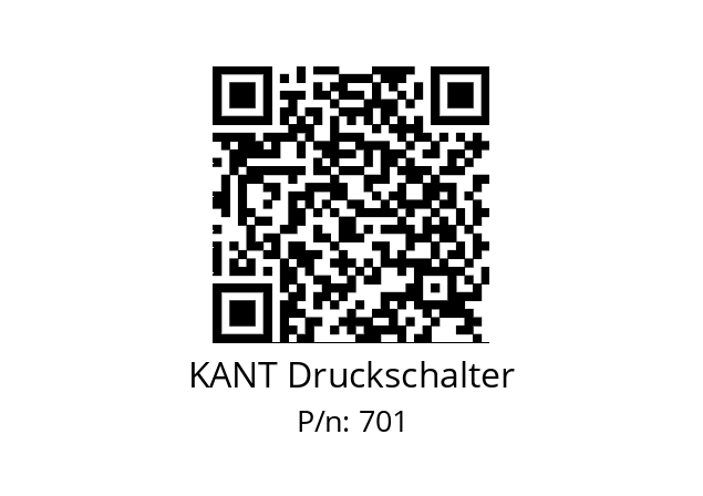   KANT Druckschalter 701