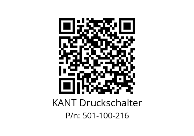   KANT Druckschalter 501-100-216