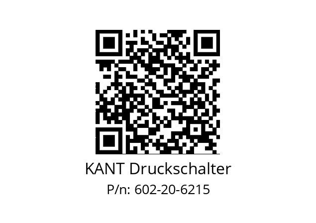   KANT Druckschalter 602-20-6215