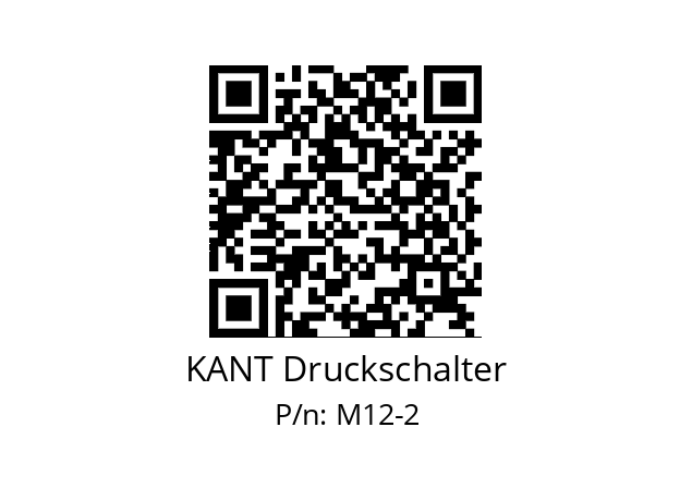   KANT Druckschalter M12-2