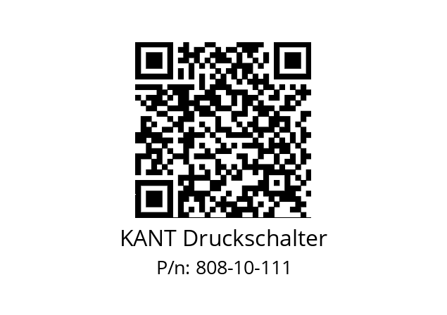   KANT Druckschalter 808-10-111