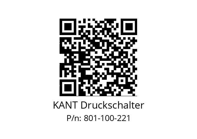   KANT Druckschalter 801-100-221