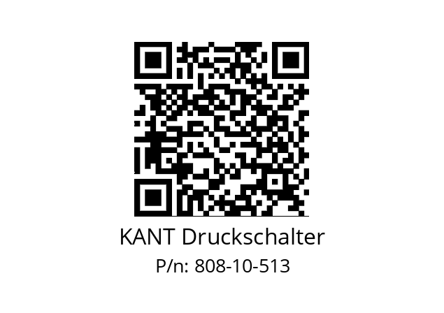   KANT Druckschalter 808-10-513