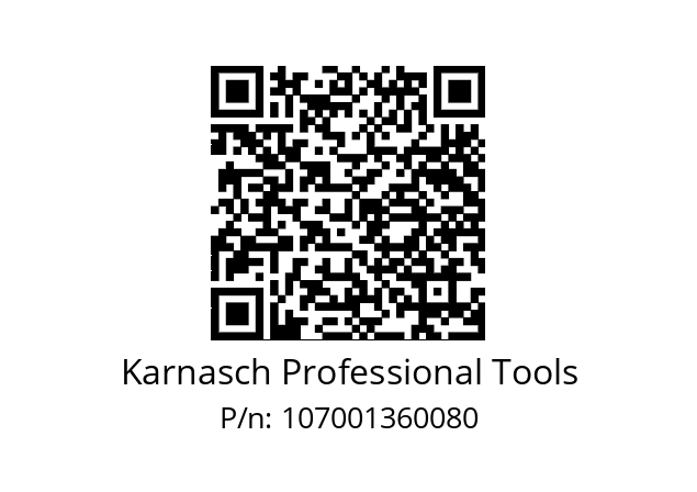   Karnasch Professional Tools 107001360080