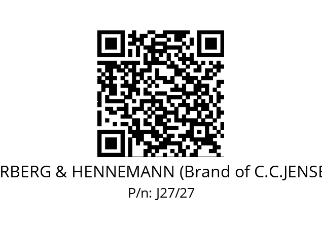   KARBERG & HENNEMANN (Brand of C.C.JENSEN) J27/27