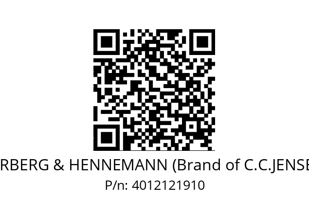   KARBERG & HENNEMANN (Brand of C.C.JENSEN) 4012121910