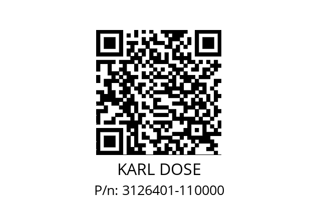   KARL DOSE 3126401-110000