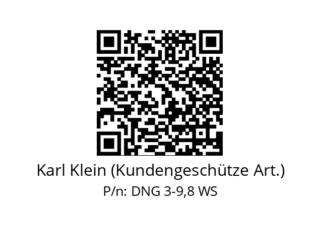   Karl Klein (Kundengeschütze Art.) DNG 3-9,8 WS