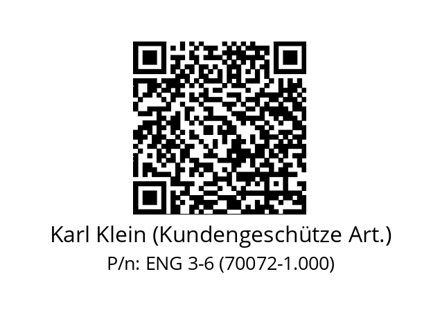   Karl Klein (Kundengeschütze Art.) ENG 3-6 (70072-1.000)