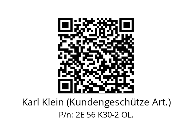   Karl Klein (Kundengeschütze Art.) 2E 56 K30-2 OL.