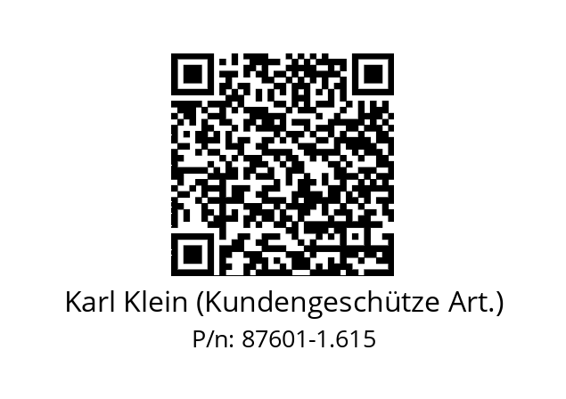   Karl Klein (Kundengeschütze Art.) 87601-1.615