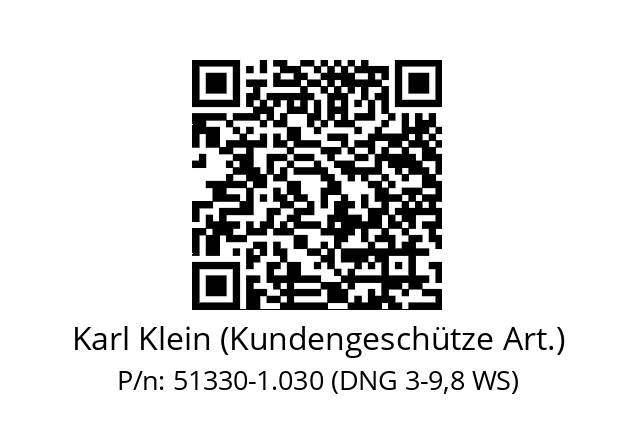   Karl Klein (Kundengeschütze Art.) 51330-1.030 (DNG 3-9,8 WS)