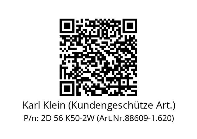   Karl Klein (Kundengeschütze Art.) 2D 56 K50-2W (Art.Nr.88609-1.620)