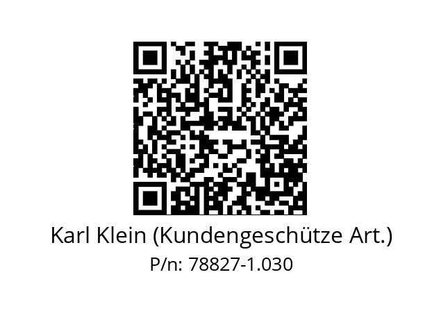   Karl Klein (Kundengeschütze Art.) 78827-1.030