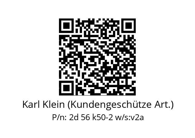   Karl Klein (Kundengeschütze Art.) 2d 56 k50-2 w/s:v2a