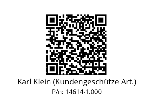   Karl Klein (Kundengeschütze Art.) 14614-1.000