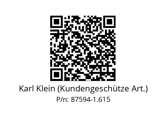   Karl Klein (Kundengeschütze Art.) 87594-1.615