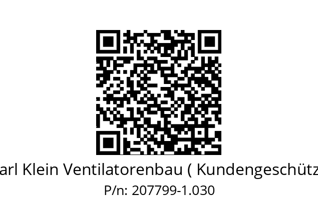   Karl Klein Ventilatorenbau ( Kundengeschützt) 207799-1.030