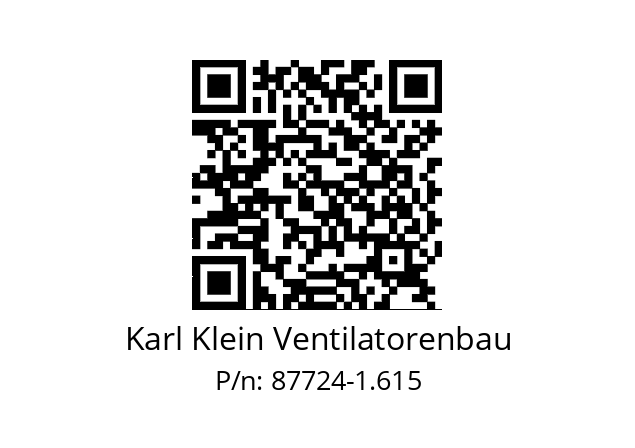   Karl Klein Ventilatorenbau 87724-1.615