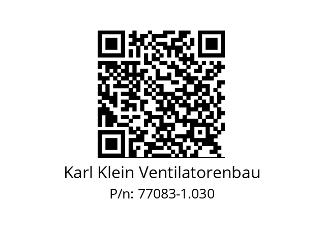   Karl Klein Ventilatorenbau 77083-1.030