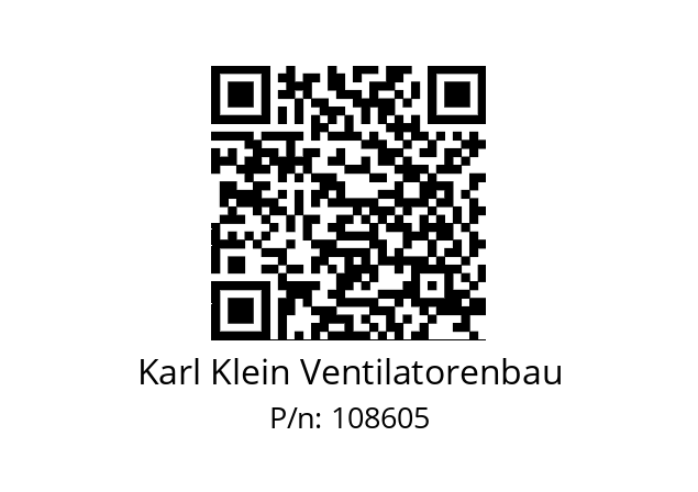   Karl Klein Ventilatorenbau 108605