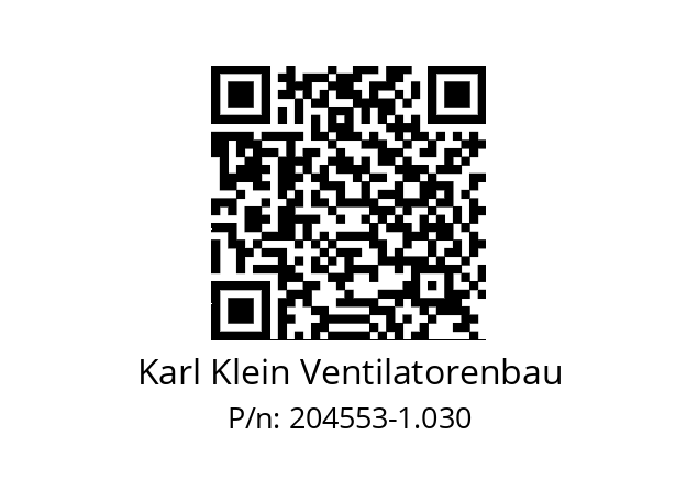   Karl Klein Ventilatorenbau 204553-1.030