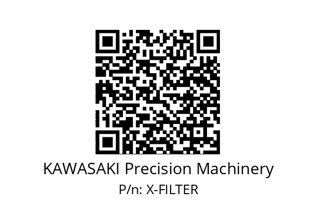   KAWASAKI Precision Machinery X-FILTER