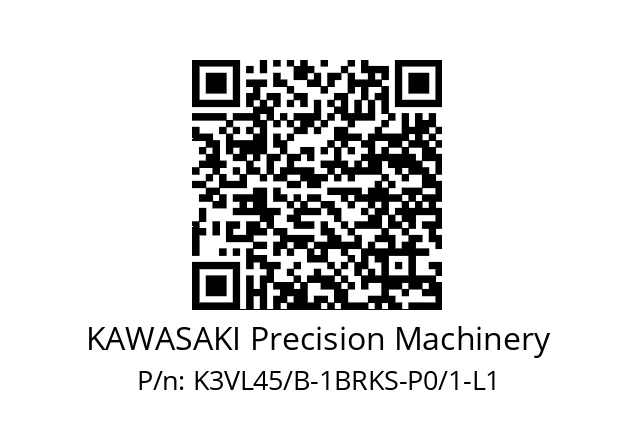   KAWASAKI Precision Machinery K3VL45/B-1BRKS-P0/1-L1