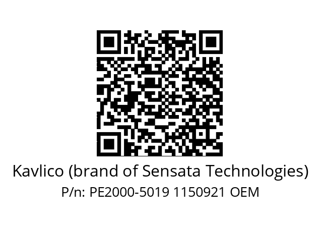   Kavlico (brand of Sensata Technologies) PE2000-5019 1150921 OEM