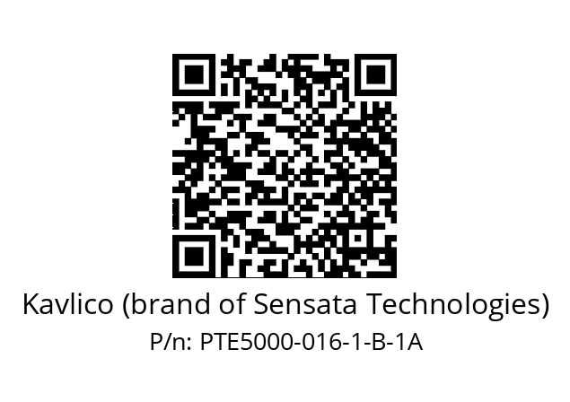 Pressure Sensor  Kavlico (brand of Sensata Technologies) PTE5000-016-1-B-1A