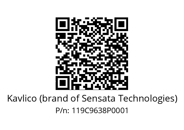   Kavlico (brand of Sensata Technologies) 119C9638P0001