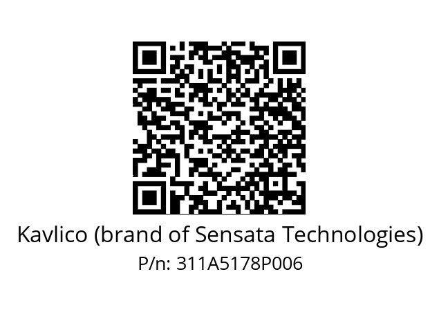   Kavlico (brand of Sensata Technologies) 311A5178P006