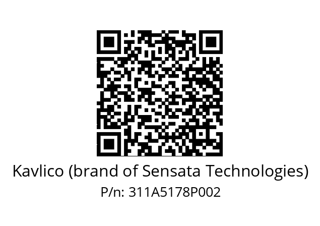   Kavlico (brand of Sensata Technologies) 311A5178P002