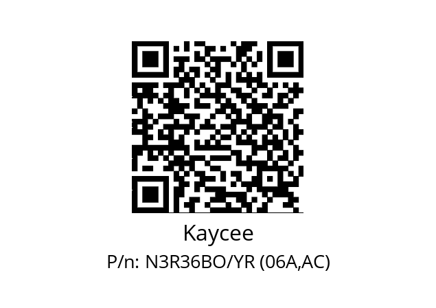   Kaycee N3R36BO/YR (06A,AC)