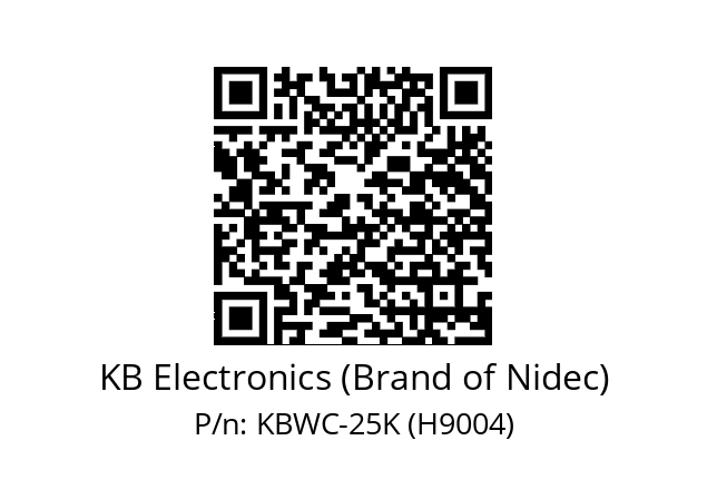   KB Electronics (Brand of Nidec) KBWC-25K (H9004)