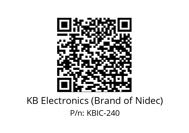   KB Electronics (Brand of Nidec) KBIC-240