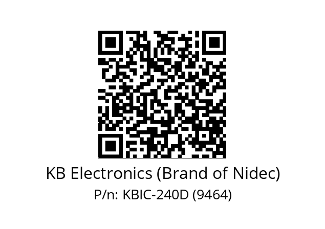   KB Electronics (Brand of Nidec) KBIC-240D (9464)