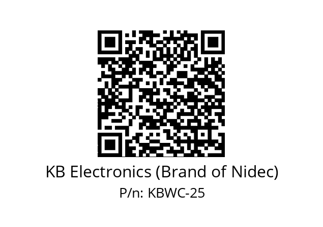   KB Electronics (Brand of Nidec) KBWC-25